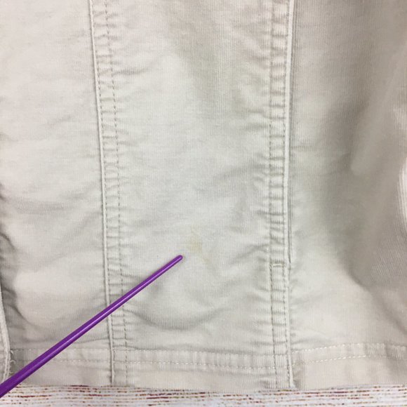 Chico's Tan Jacket Lightweight Corduroy Stretch Jacket Size 1 - Picture 11 of 12